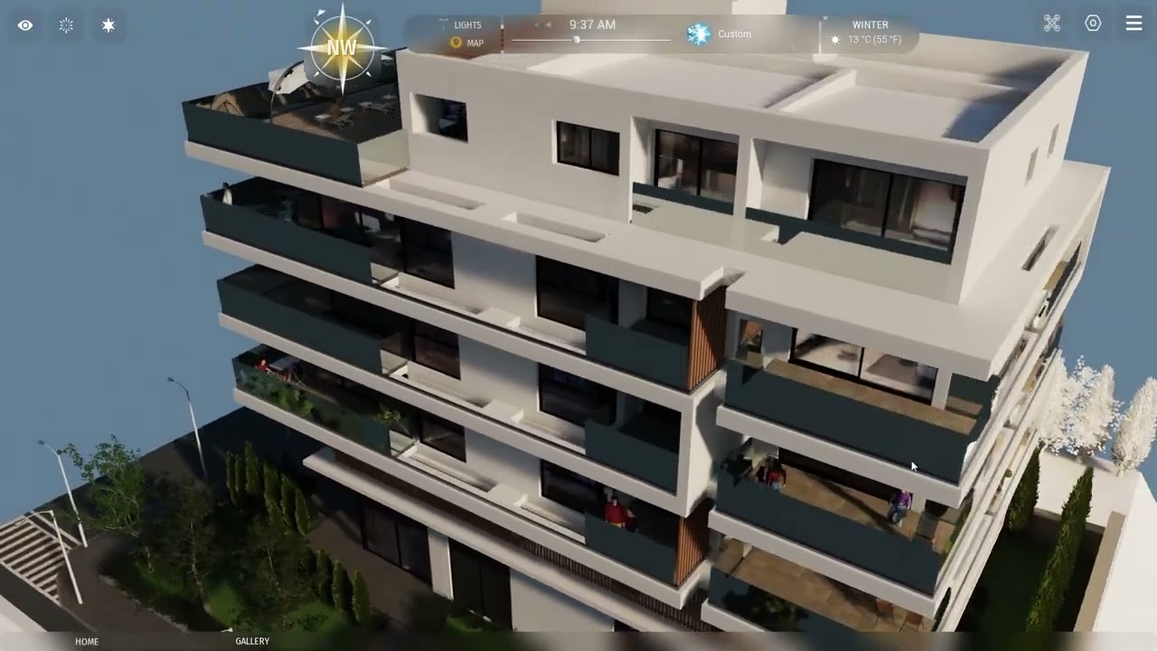 AKVA Buildings (Athens) Interactive 3D Real Estate Presentation powered by Virtual Odyssey