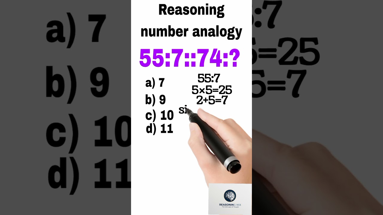 reasoning number analogy important question 