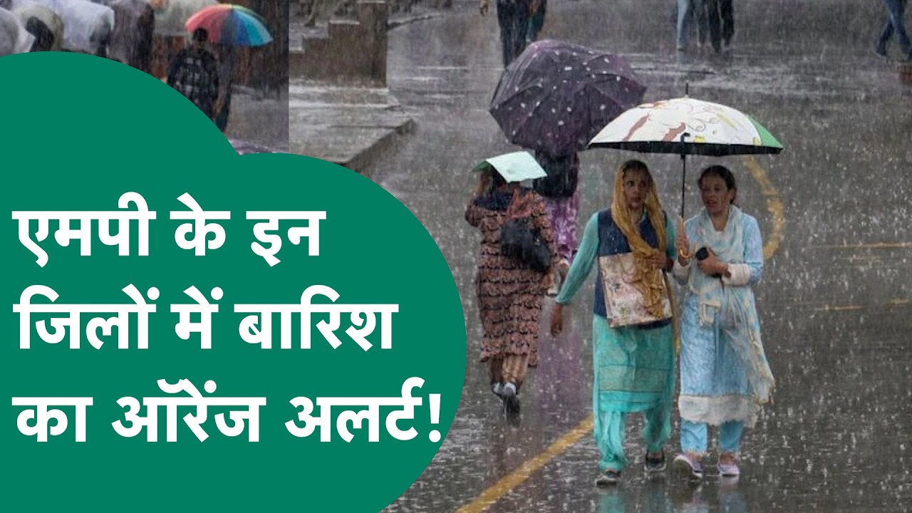 Weather Update : एमपी में इन जिलों में बारिश को लेकर मौसम विभाग ने जारी किया Orange Alert ! |MP Tak