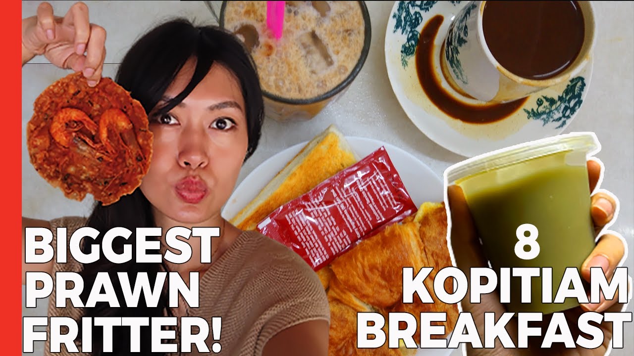 Best KOPITIAM for BREAKFAST in Kuala Lumpur + Street Food Snack!
