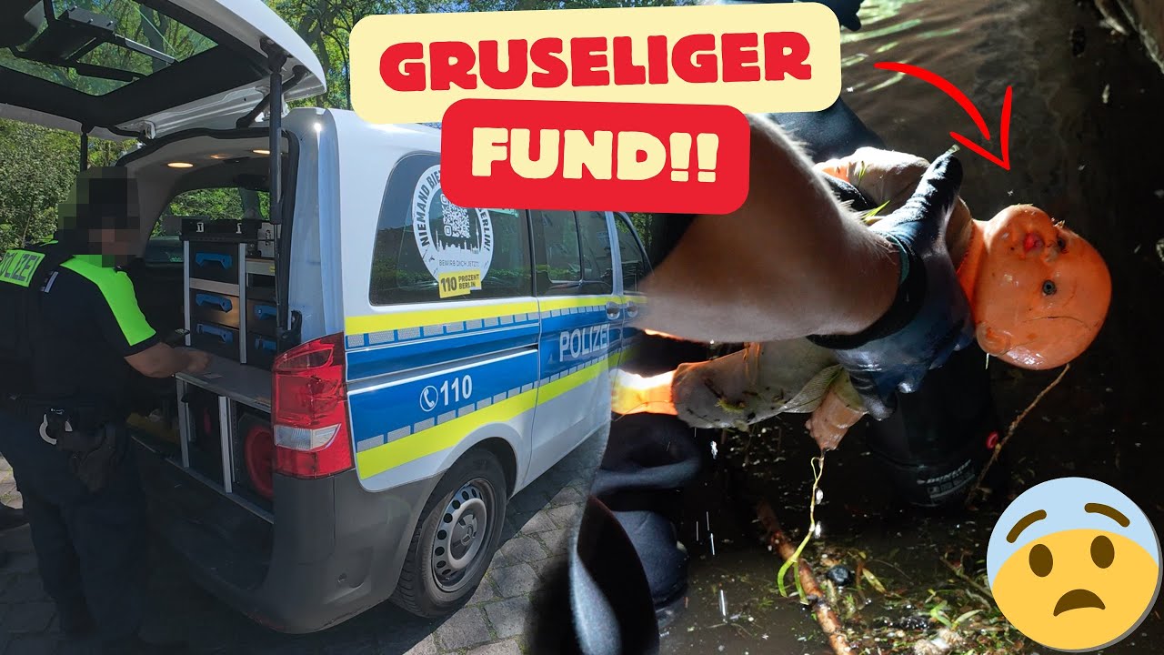 POLIZEIEINSATZ wegen GRUSELIGEM FUND!!😳😨 / Auf SCHATZSUCHE beim MAGNETFISCHEN