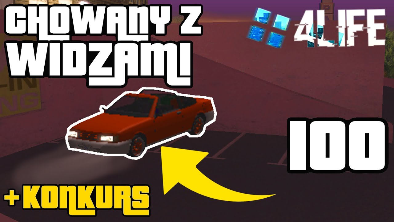 CHOWANY Z WIDZAMI, KONKURS 100k | MTA 4LIFE #100