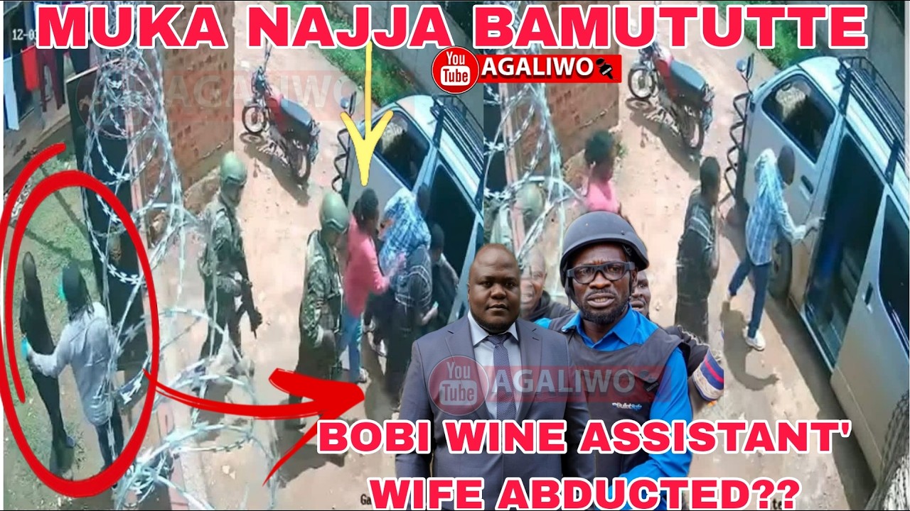BOBI WINE ALAJANYE; DRONE ETUTTE MUKA ASSISTANT WE NAJJA SHERIF. BINO BITIISA😢😢