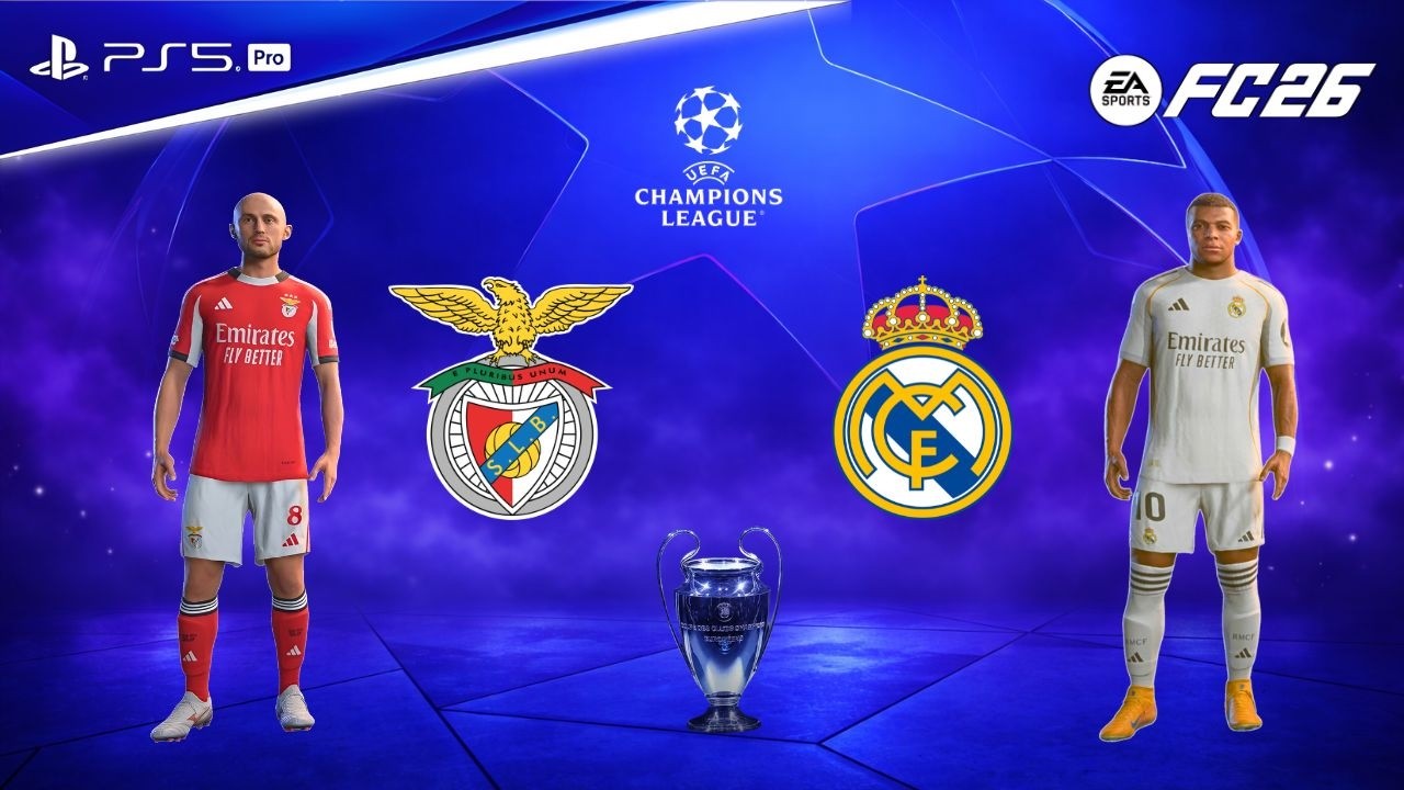 FC 26 - SL Benfica vs Real Madrid | UCL | Andreas 1-0 | Epic Match | Full Match 4K Gameplay