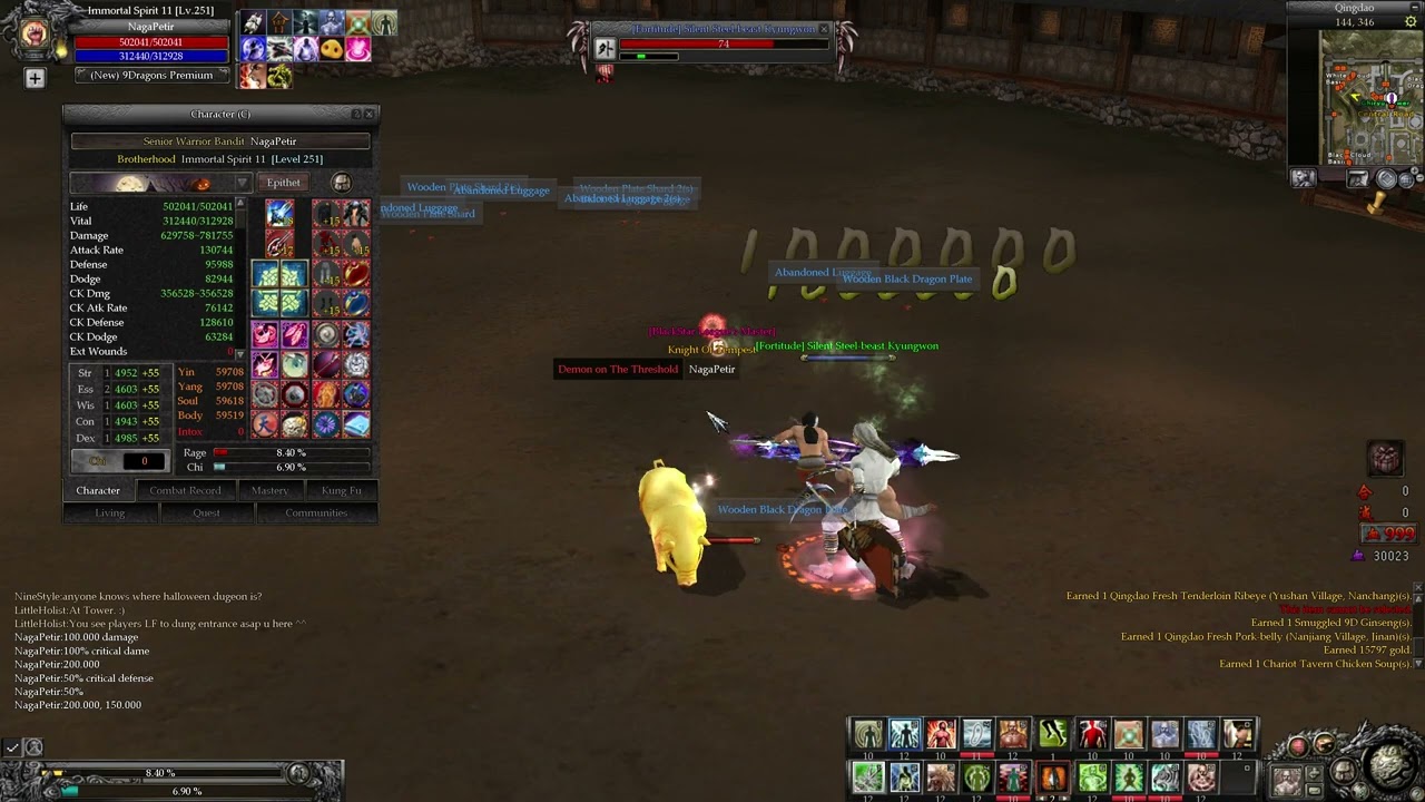 9Dragons Awaken (RF) Damage, Crit Damage, YYBS Damage
