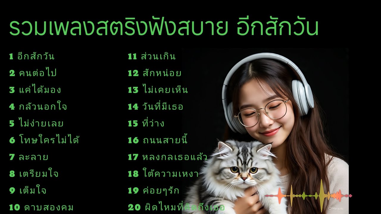 รวมเพลงสตริงฟังสบาย อีกสักวัน #ฟังเพลง