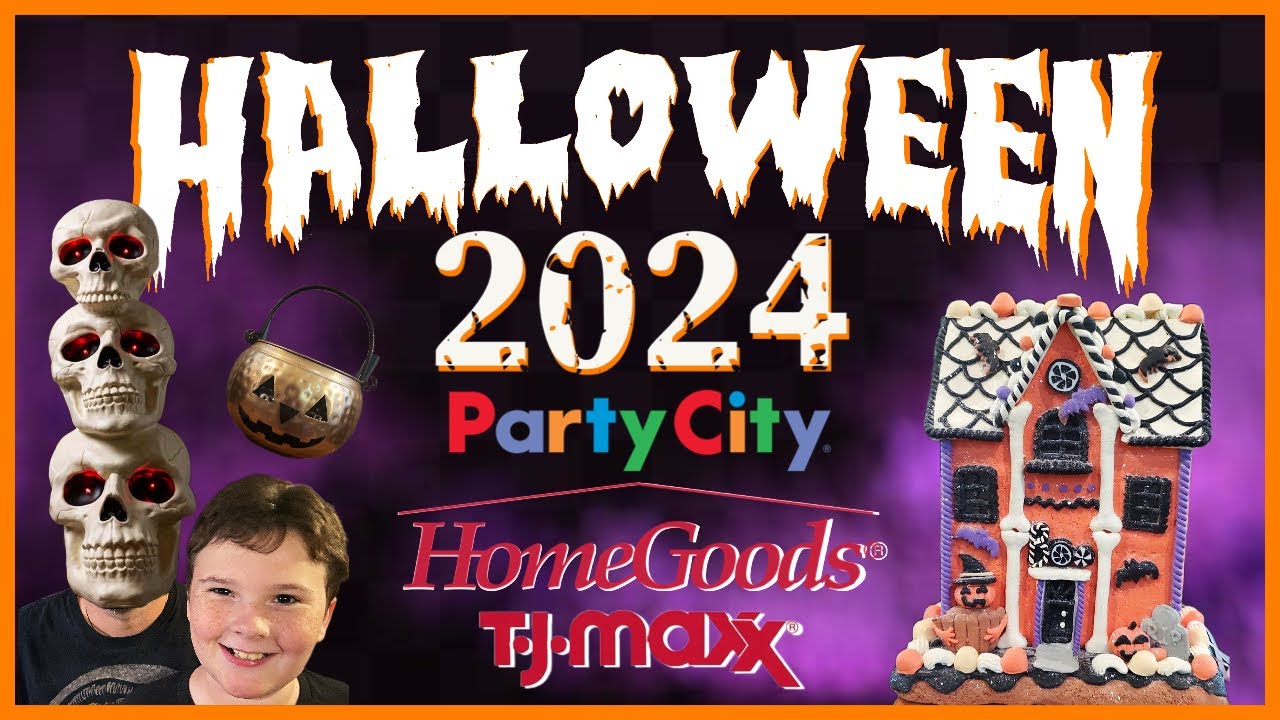 HomeGoods TJ Maxx & Party City Halloween 2024 New Decor! Code Orange Home Goods Shopping Walkthrough