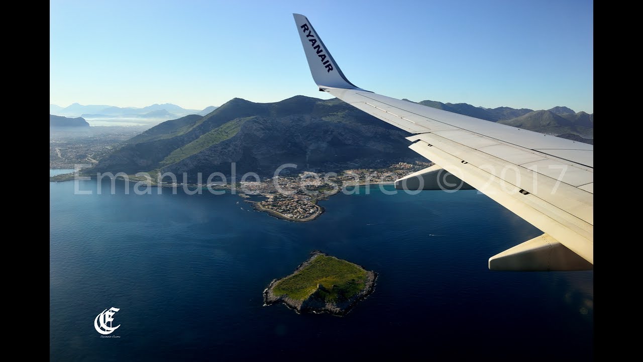 Atterraggio a Palermo (PMO)  Ryanair B737-800 | Volo FR4902