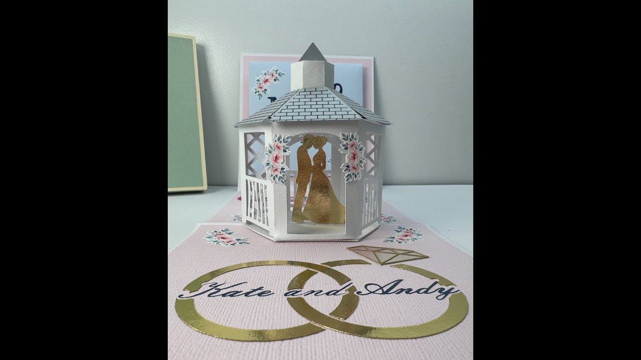 Pop up Gazebo Card (Wedding Themed)