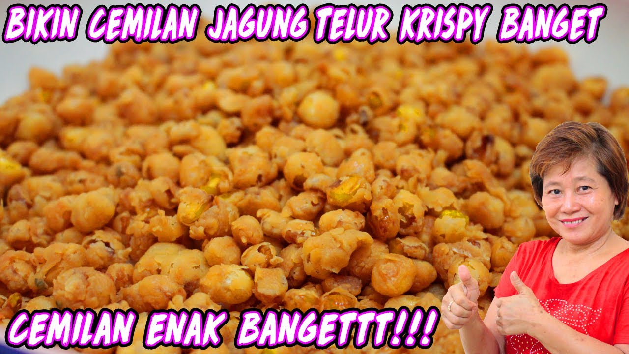 BIKIN CEMILAN JAGUNG TELUR KRISPY BANGET!!!
