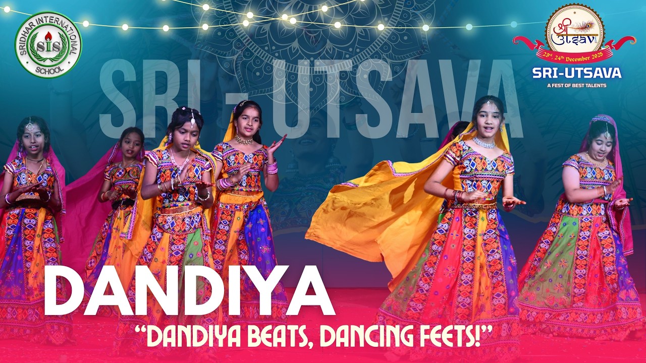 DANDIYA DANCE VIDEO SONG | V - Omega Girls | Sri-Utsava 2026 | Sridhar International School.