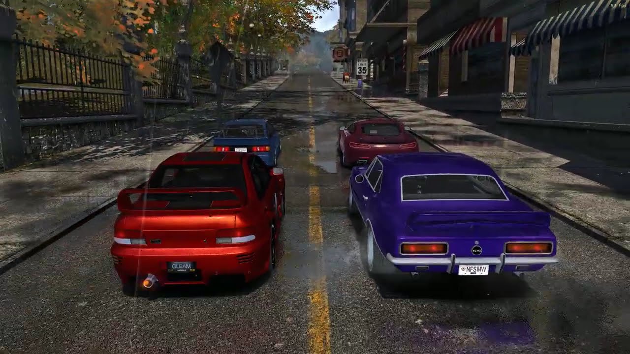 NFS Most Wanted 2005 UE + SunSet 1.7 + ReShade Ultra