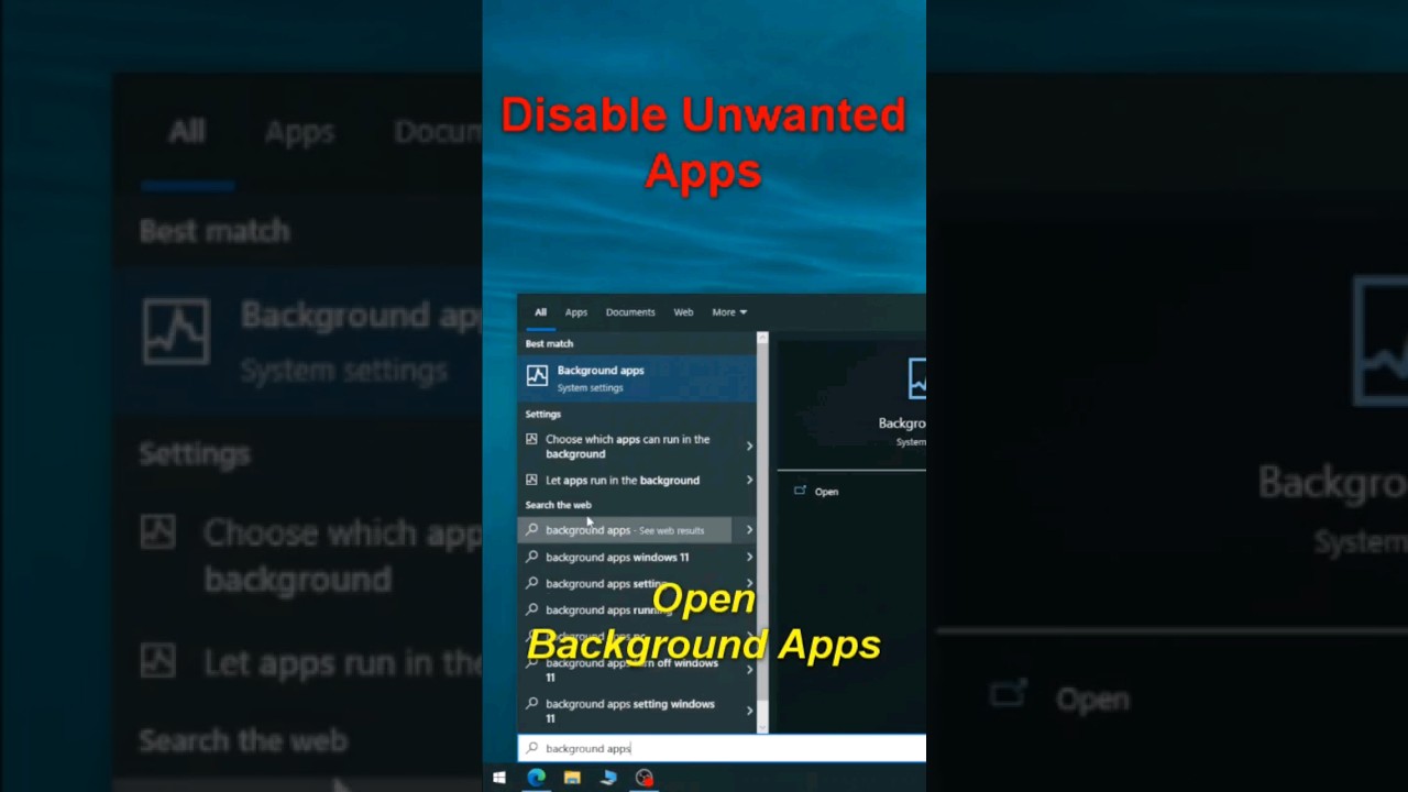 Turn Off Background Apps with 2 Easy Steps