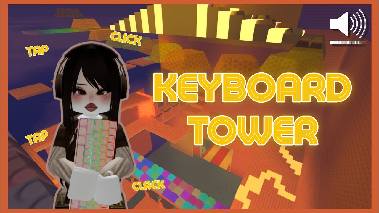 Keyboard Asmr Tower | Roblox Gameplay 🎮 (Reverb)