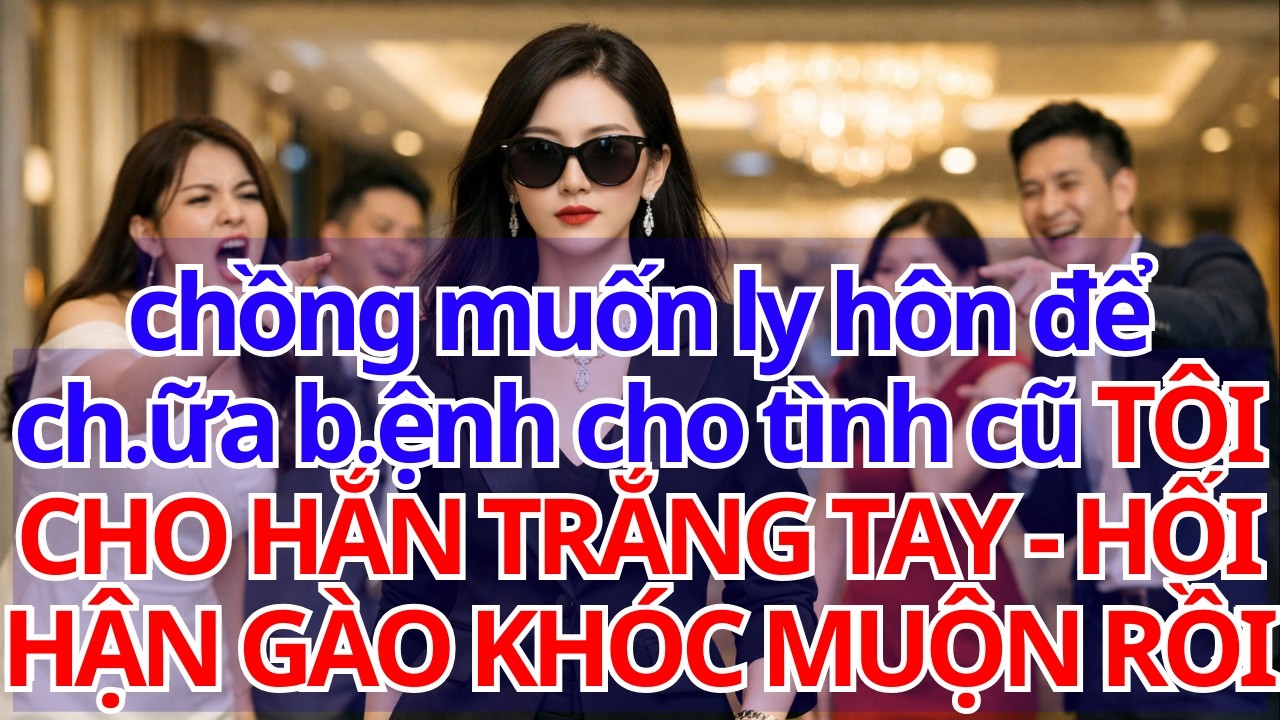 chồng muốn ly hôn để ch.ữa b.ệnh cho tình cũ TÔI CHO HẮN TRẮNG TAY - HỐI HẬN GÀO KHÓC MUỘN RỒI