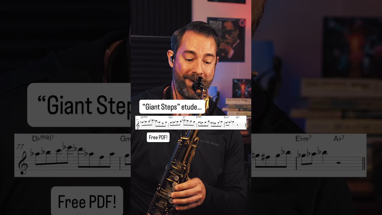 "Giant Steps" Etude for Sax! Free PDF! 