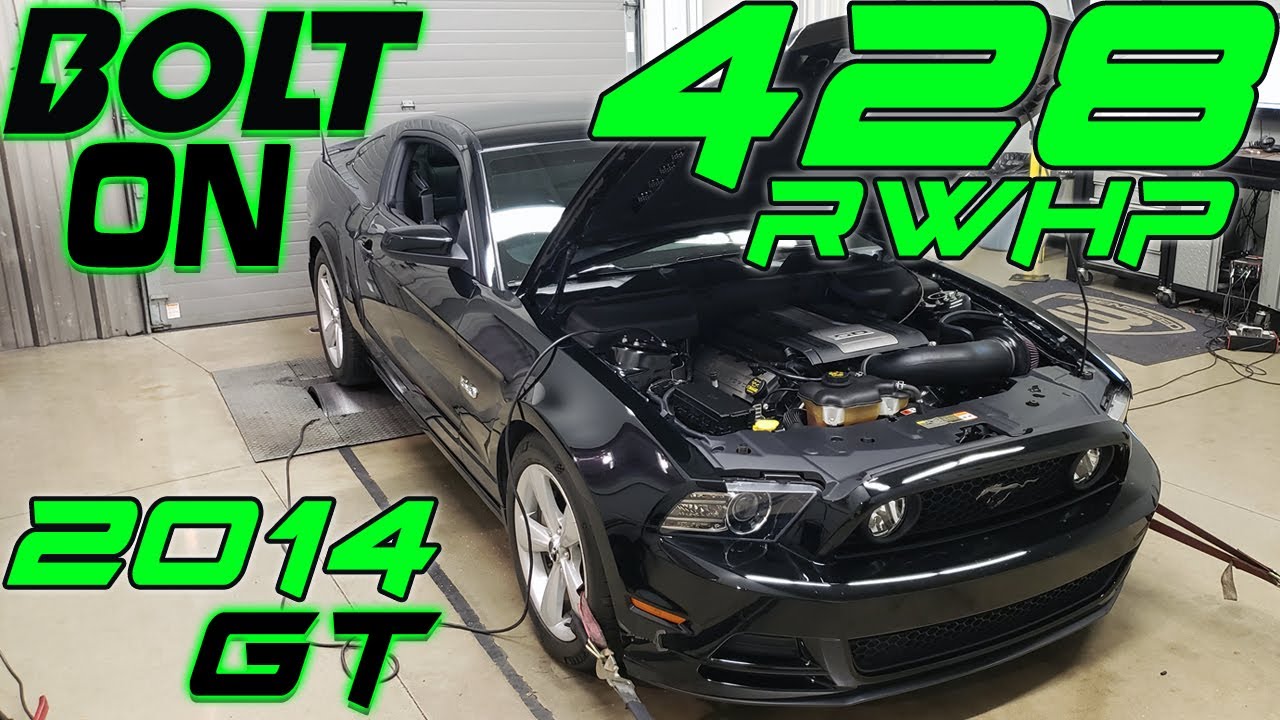 Mustang GT 2014 года (БЮДЖЕТНЫЕ ЗАПЧАСТИ) 428 RWHPHP с 18-канальным коллектором Brenspeed, JLT, н...