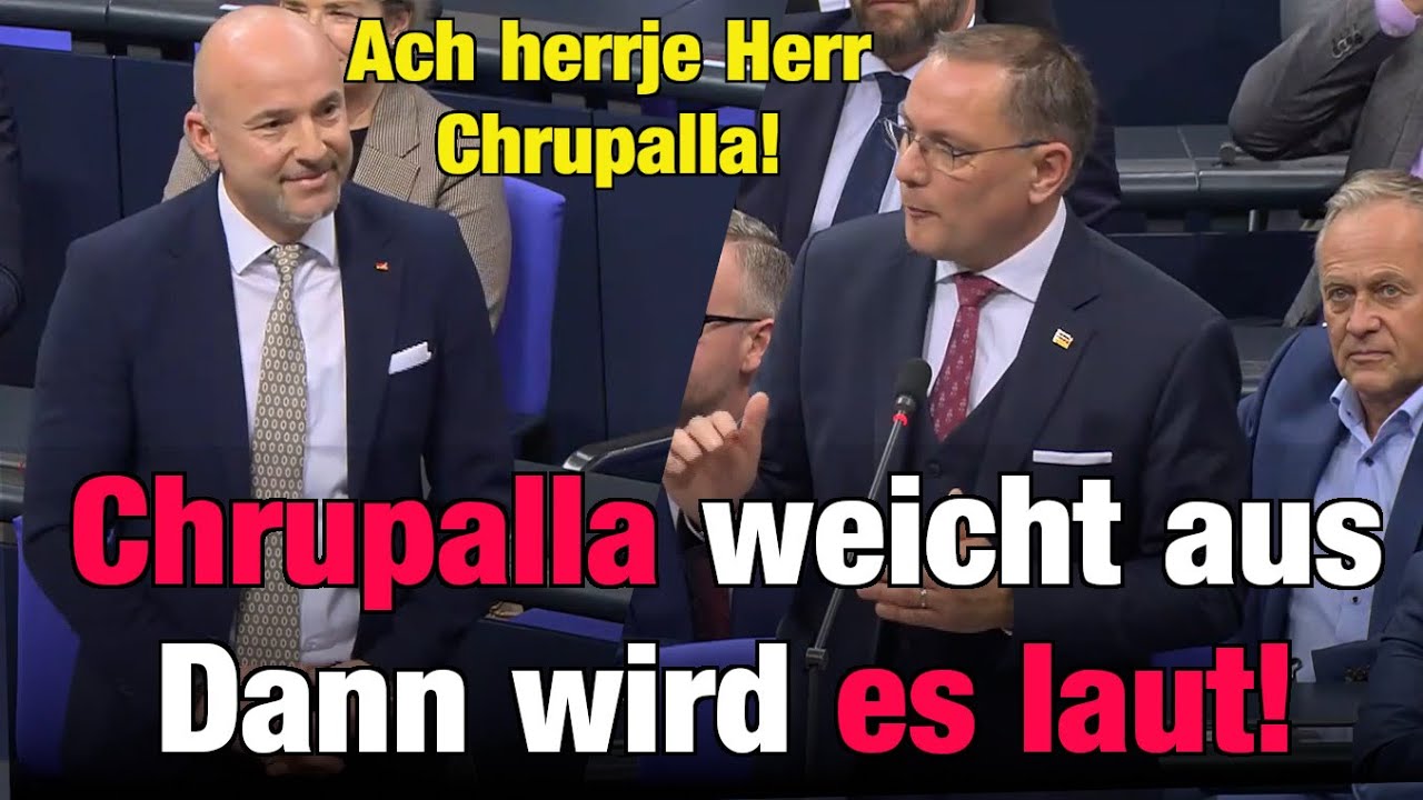 Chrupalla weicht bei Russland-Frage aus, dann wird es laut