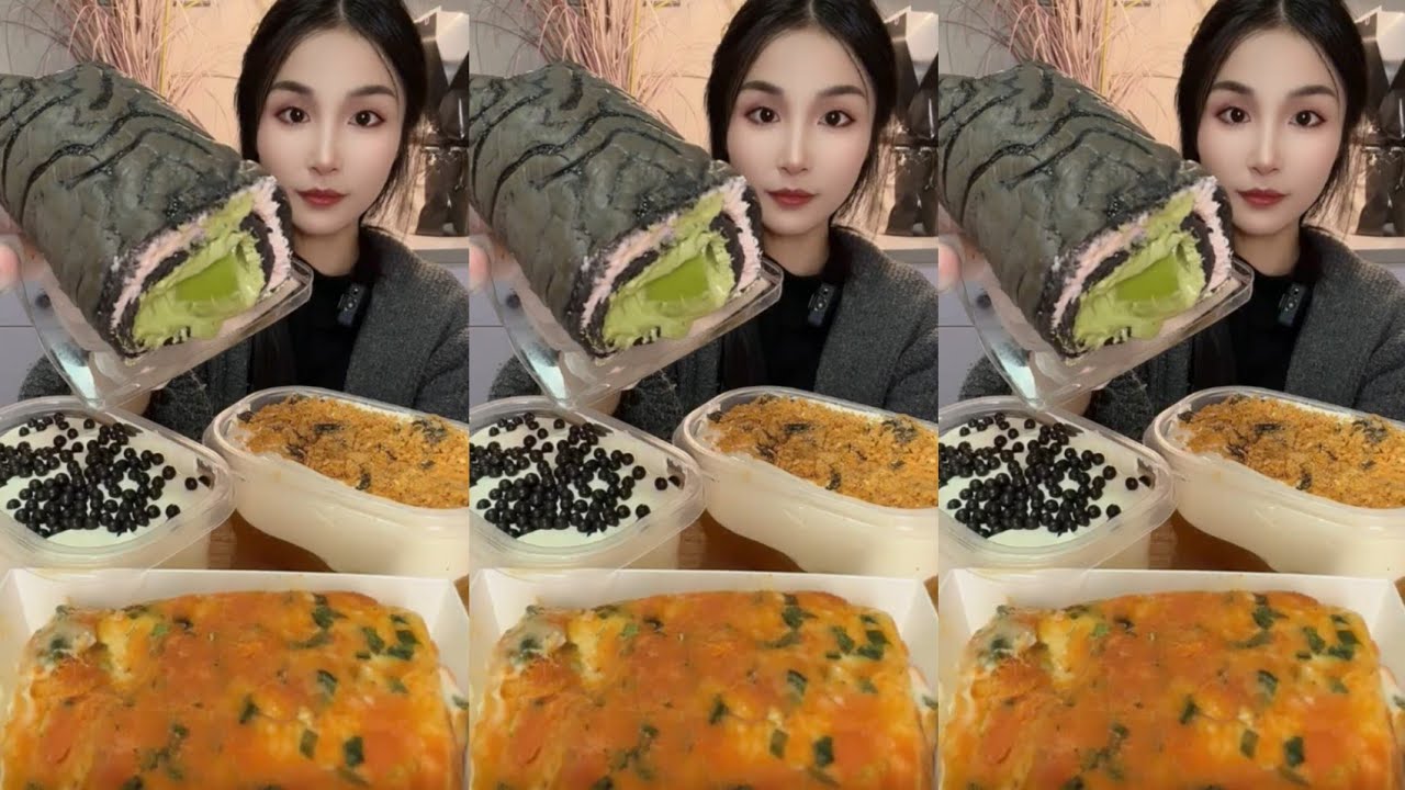 ASMR MUKBANG Box Cake Dessert EATING SHOW|소리좋은 러가지 음식 먹방 모음이 팅쇼 리얼 사운드|大食い