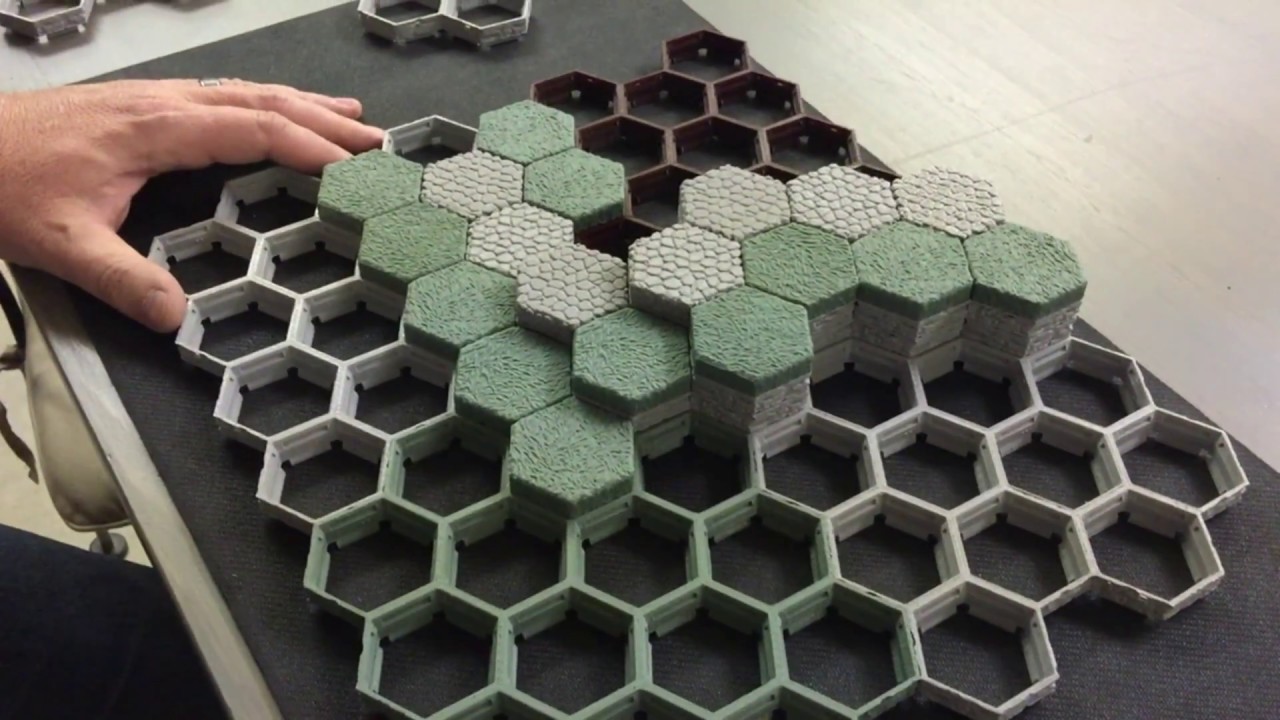 How the new 3d printed HyGround tiles work.