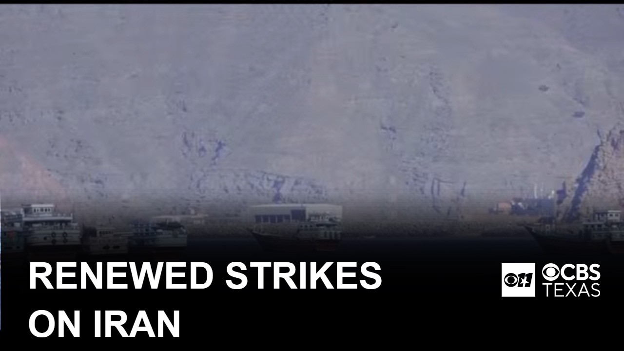 U.S. renews strikes against Iran after an Iranian attack on a ship in the Strait of Hormuz