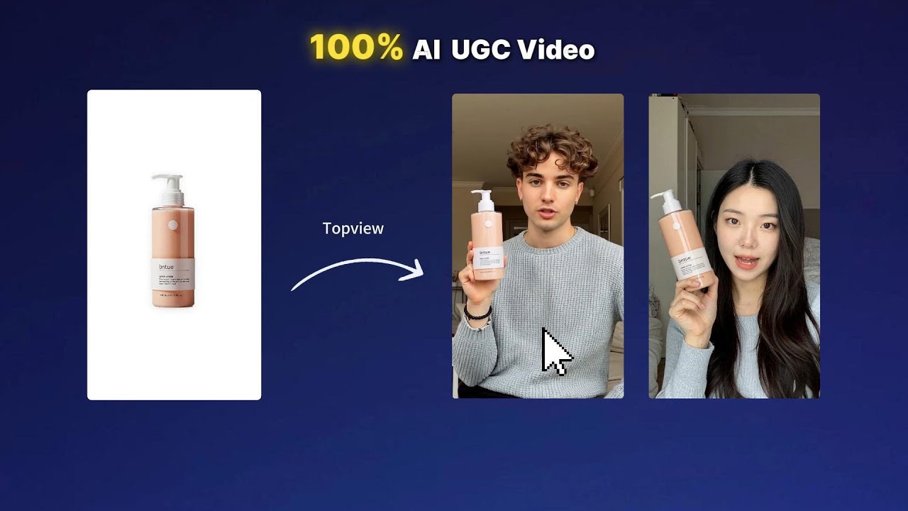 Real UGC-Style Video Ads, 100% Generated by Topview AI