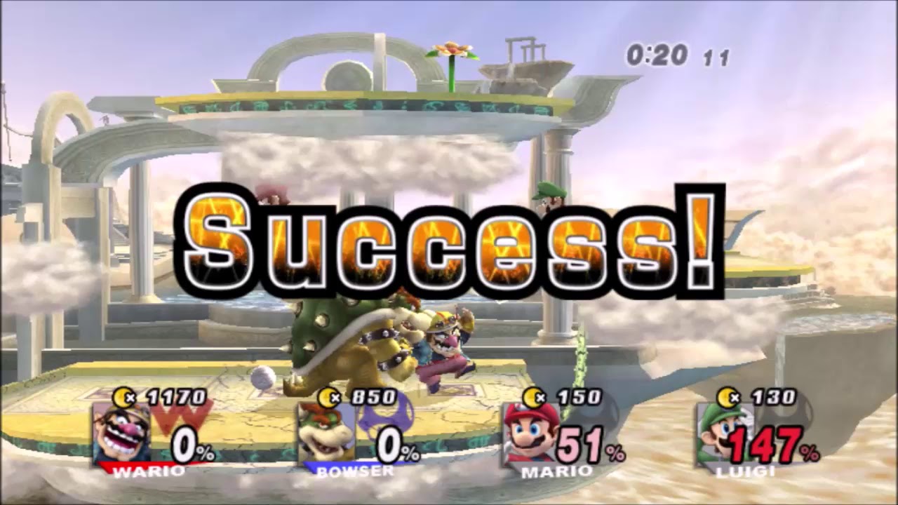 (TAS) SSBB All Co-op Event Matches In 8:28.95