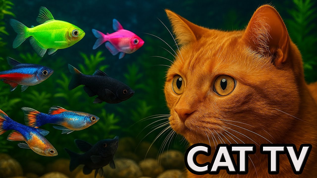 🔴 LIVE Cat TV | Aquarium for Cats — Fish for Cats to Watch in 4K (No Music)