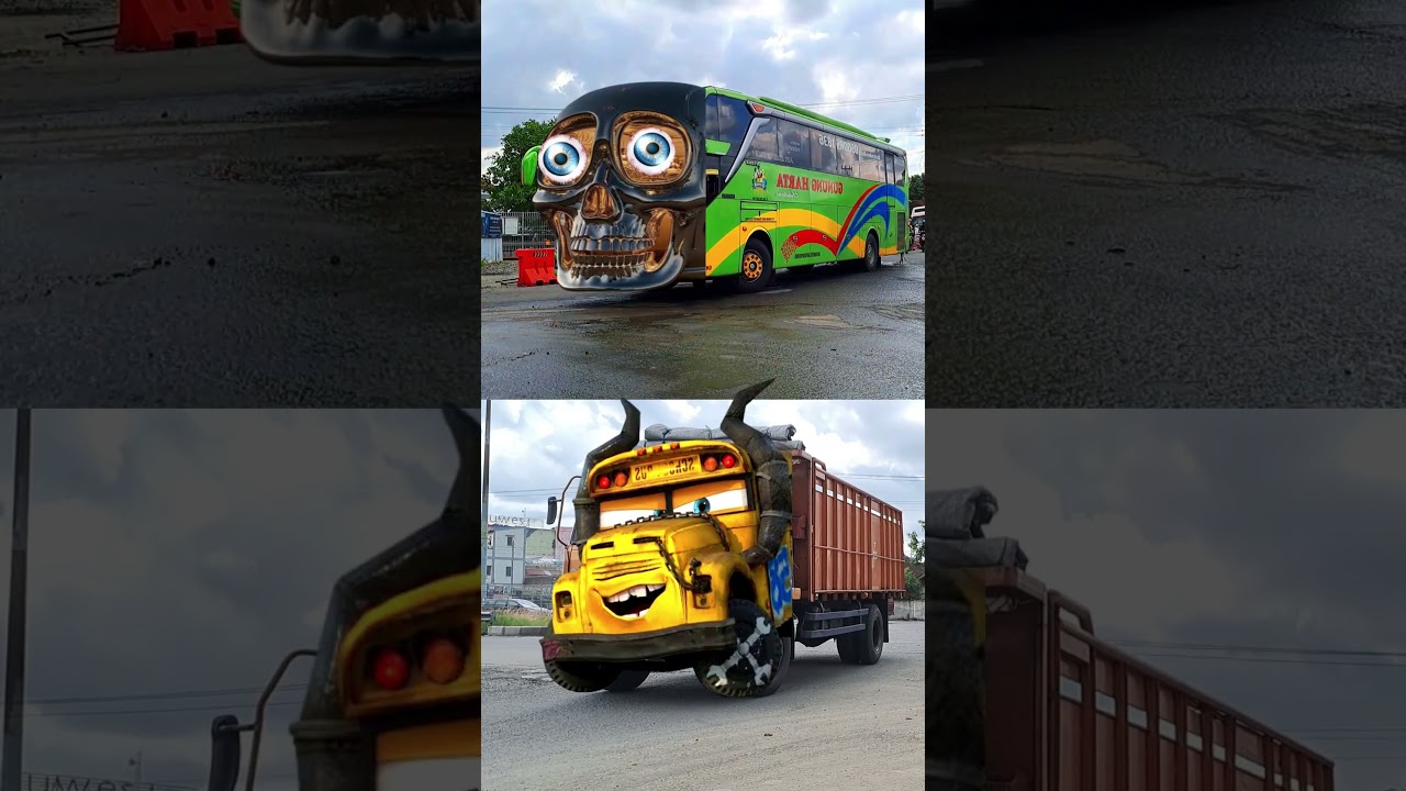 Bus Telolet,Telolet Basuri,Cartoon,Telolet,Truk Oleng,Mobil Mobilan,Basuri,Cat Videos,Tractor,Jcb