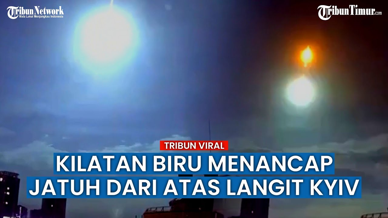 Kilatan biru cerah terlihat di langit di atas Kiev: OP Menjelaskan Situasinya (foto & video)