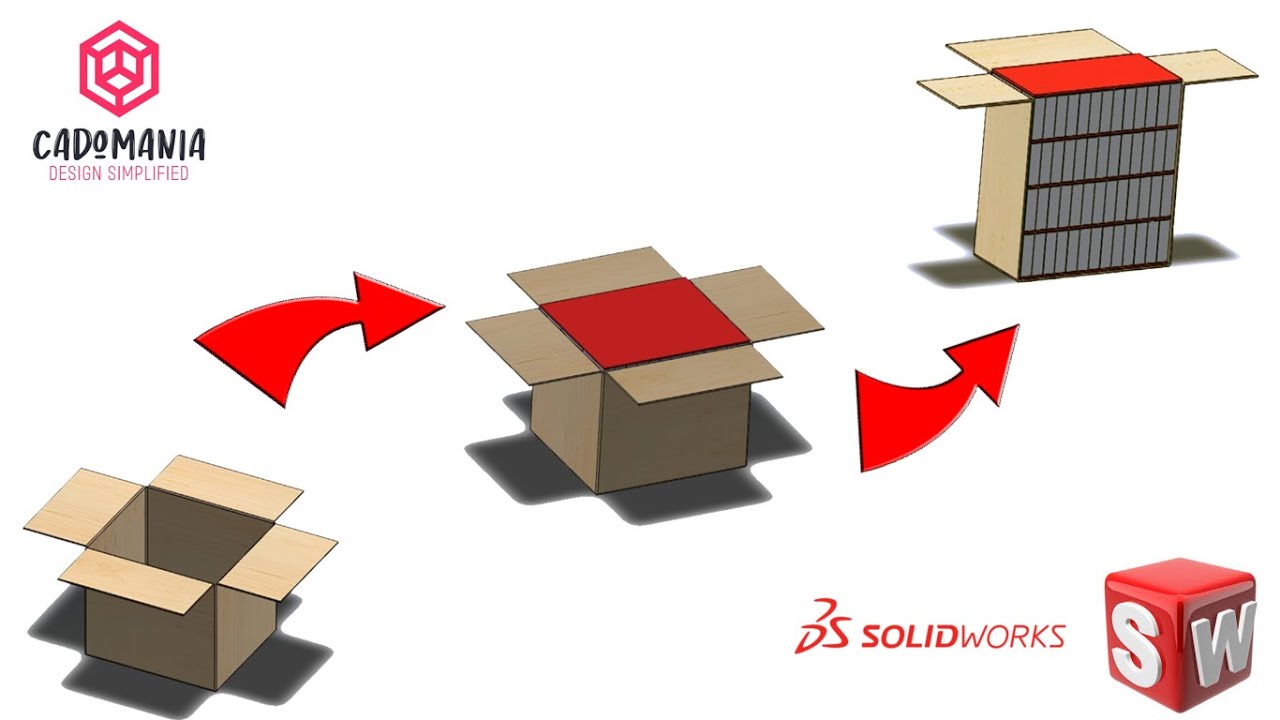 Designing and Assembling a Carton Box Using SolidWorks | Step-by-Step Tutorial #cad #packaging