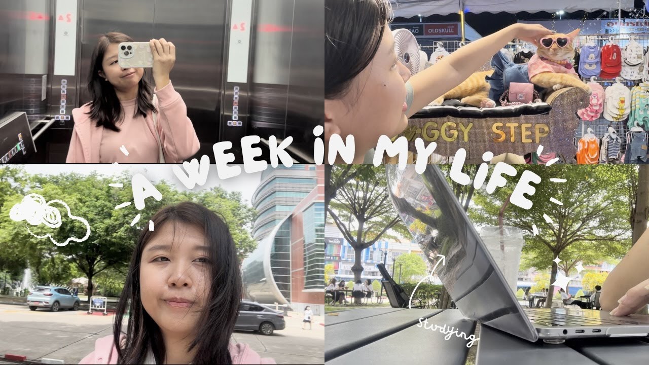 A week in my life as ICT student at Rangsit University || international student diary , study, food