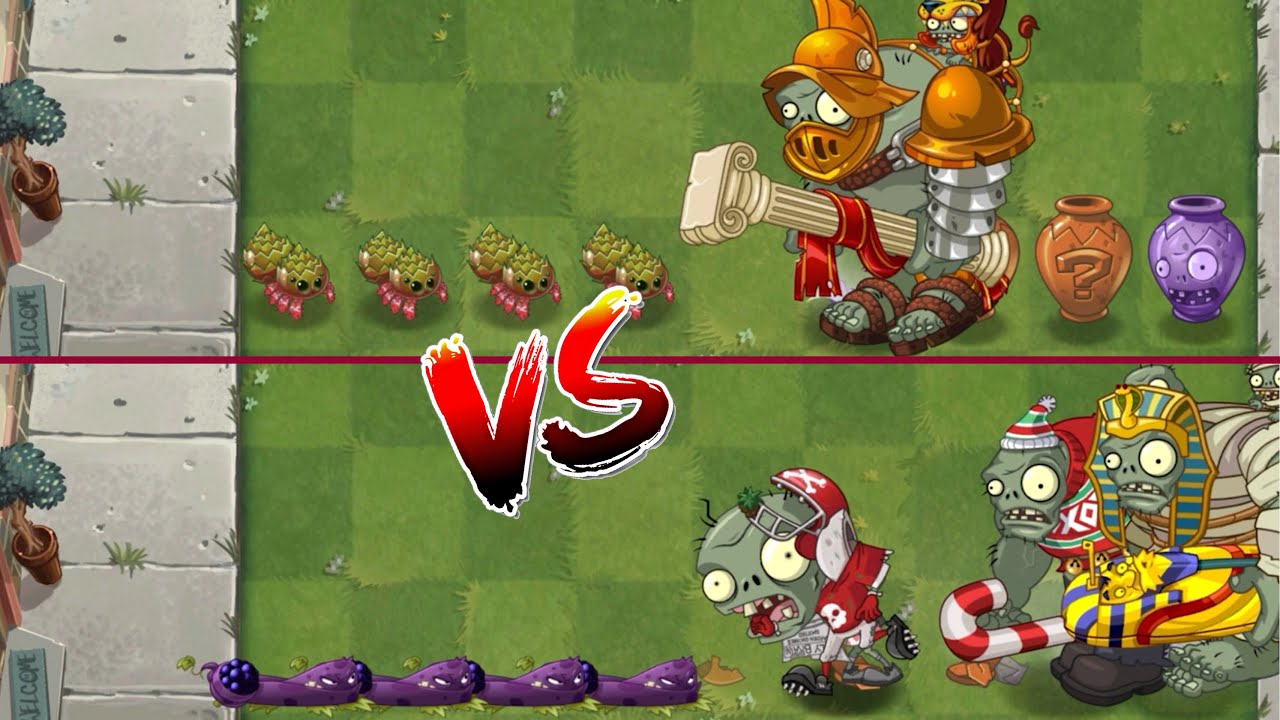 PvZ 2 - Random Plant Teams Vs 4 Random Zombie Vase - P16 - What team is the best?