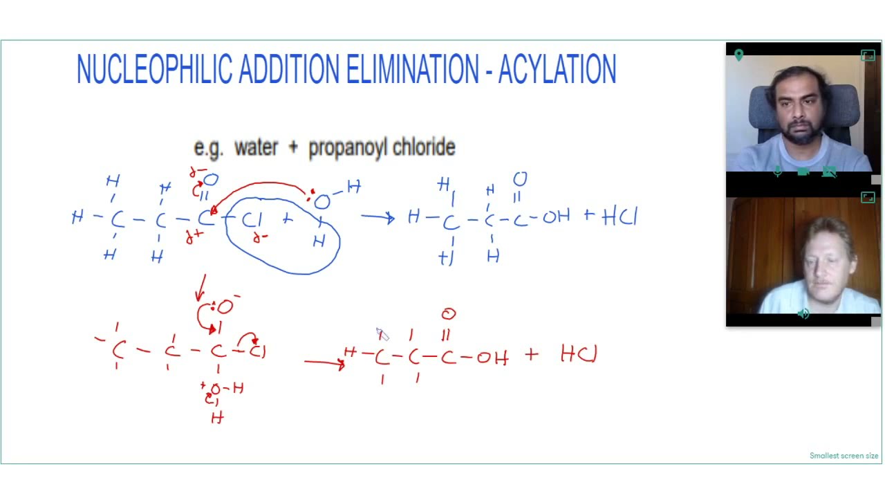 HOW TO DRAW A NUCLEOPHILIC ADDITION ELIMINATION MECHANISM