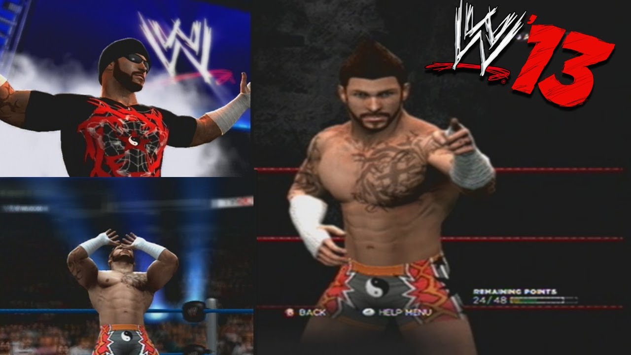 (WWE '13) CAW Brandon Christopher Entrance,Finishers and Attire Close-Up