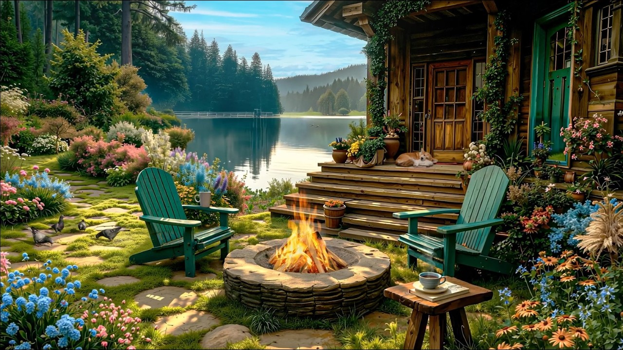 Relaxing Nature Ambience Meditation🌼GOOD MORNING SPRING NATURE THERAPY🌷Flowery MEADOW Bird Sounds