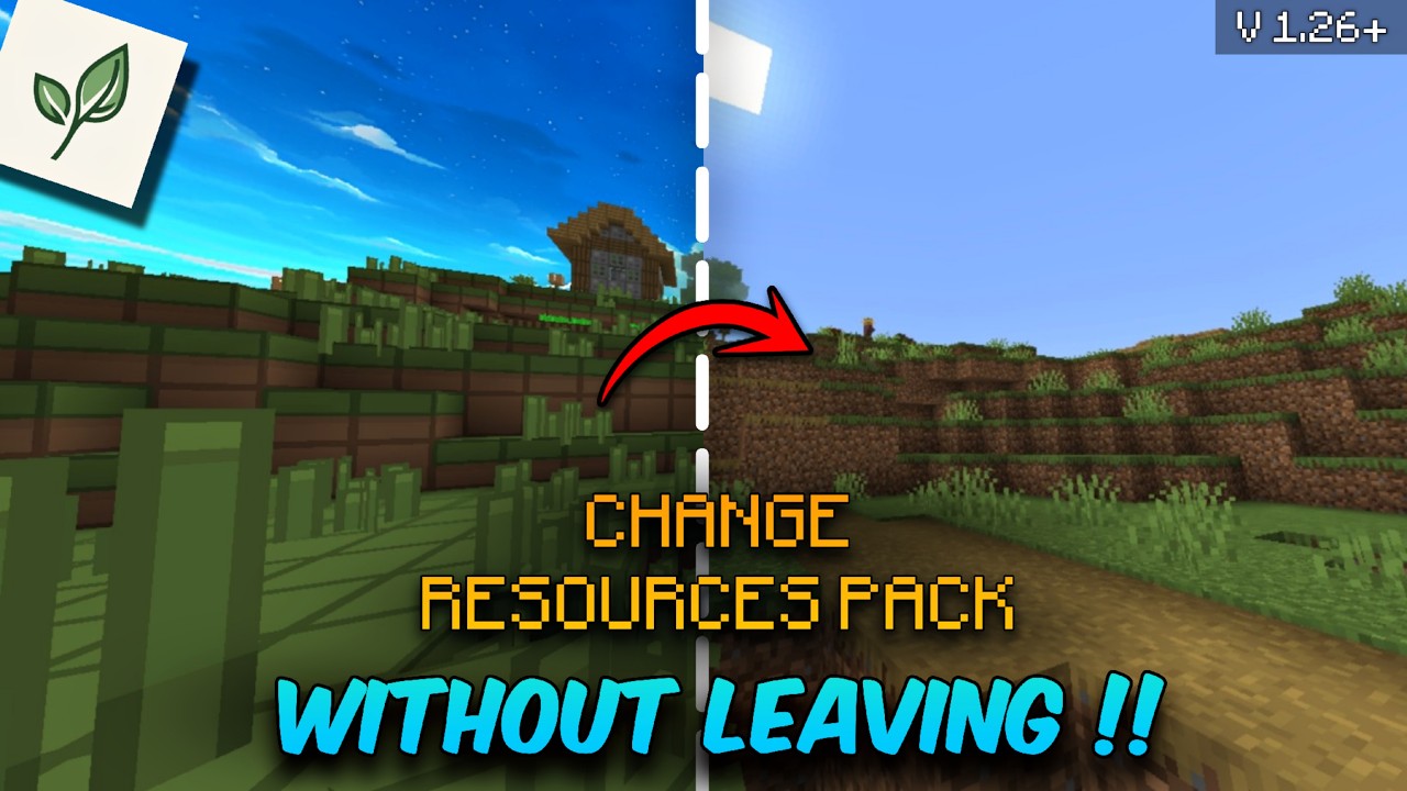 In Game Texture Pack Changer For MCPE 1.26.23+ | Levi Launcher X Resources Pack Changer 🔥