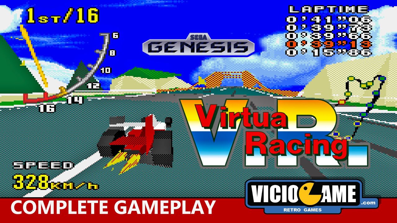 🎮 Virtua Racing (Mega Drive) Complete Gameplay