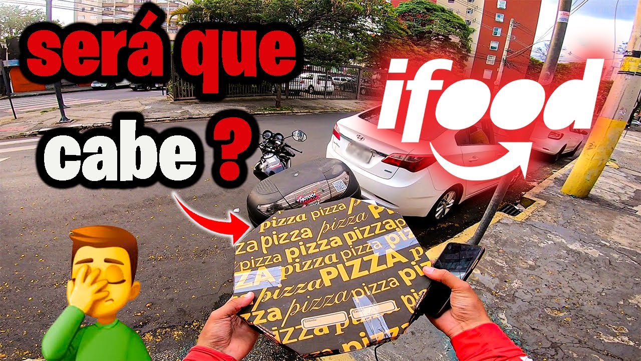 CONSIGO LEVAR UMA  PIZZA NO BAULETO ?  ( IFOOD )