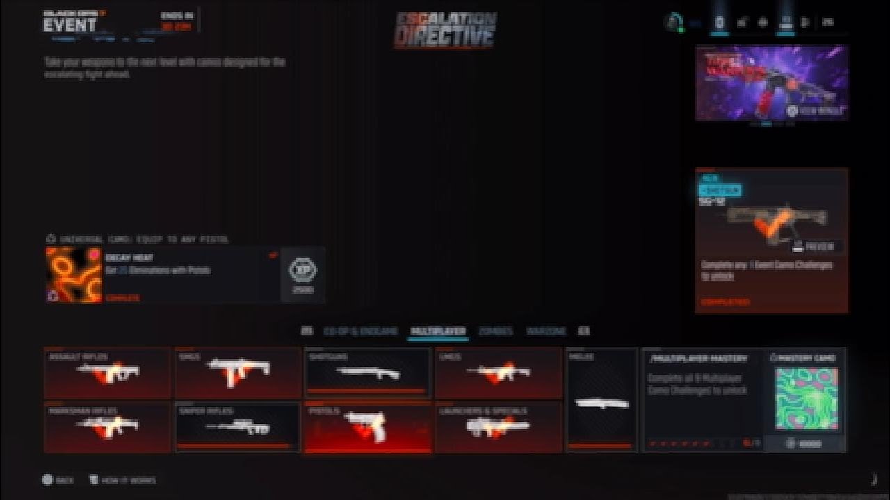 Unlocking Radioactive Event Camo (Multiplayer)