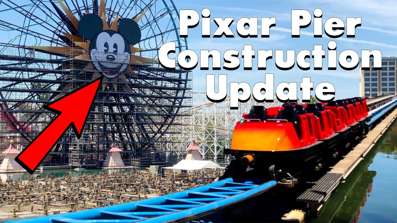 Pixar Pier Construction & Ride Testing Update! California Adventure Disneyland Resort