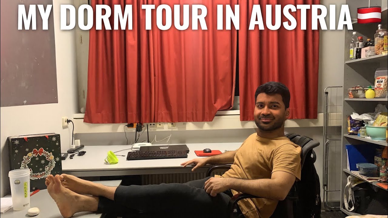 My Dorm Tour in Austria near JKU Linz | International Student Life