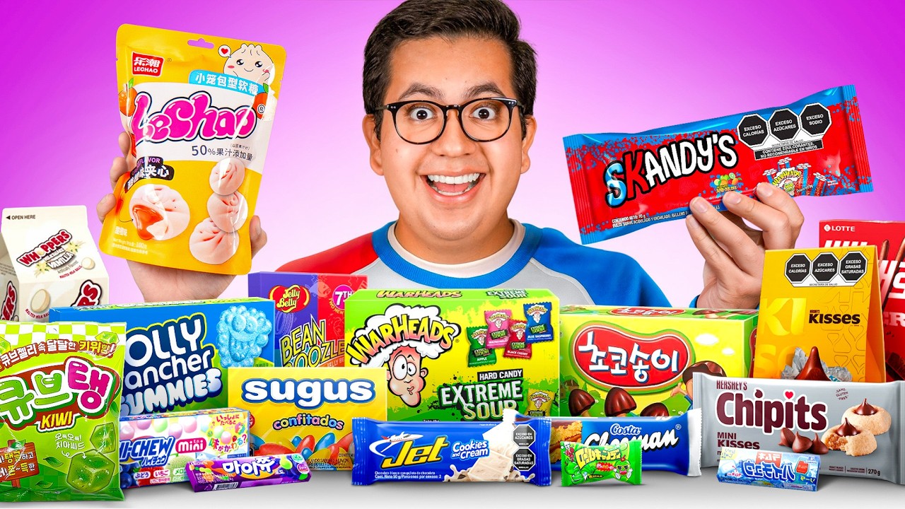 PONIENDO A PRUEBA NUESTROS DULCES CONTRA EL RESTO DEL MUNDO 🌎