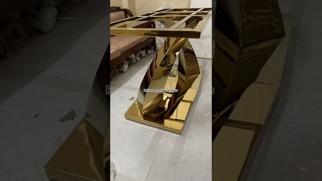 stainless steel metal furniture |pvd coated furniture designs|#shorts #furniture #metalwork #pvd #yt