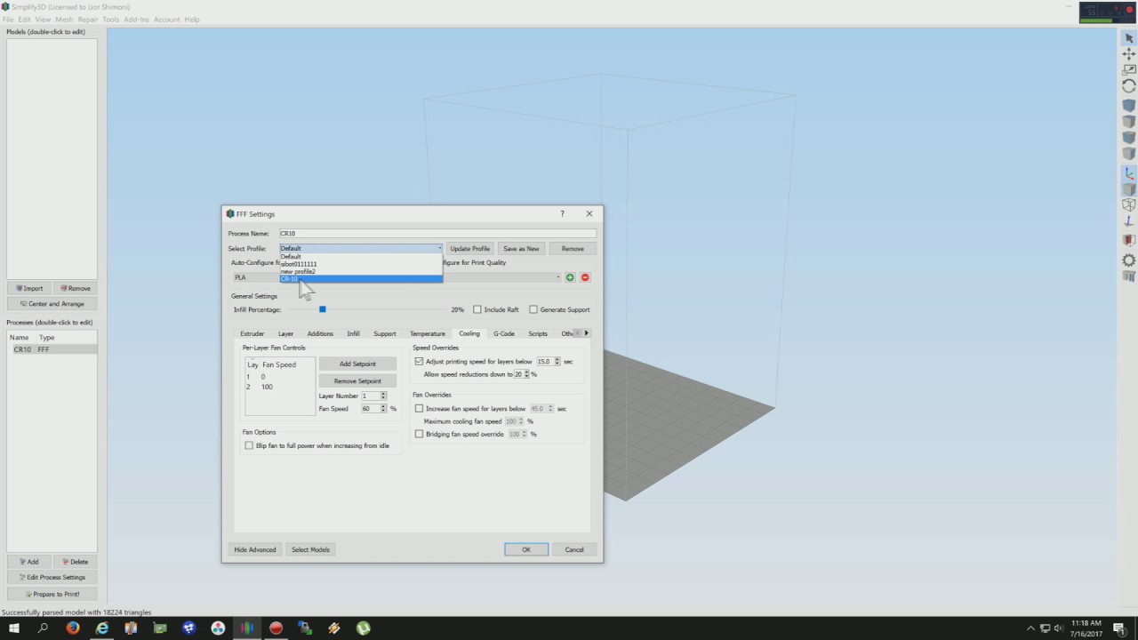 Best Settings for Simplify3d