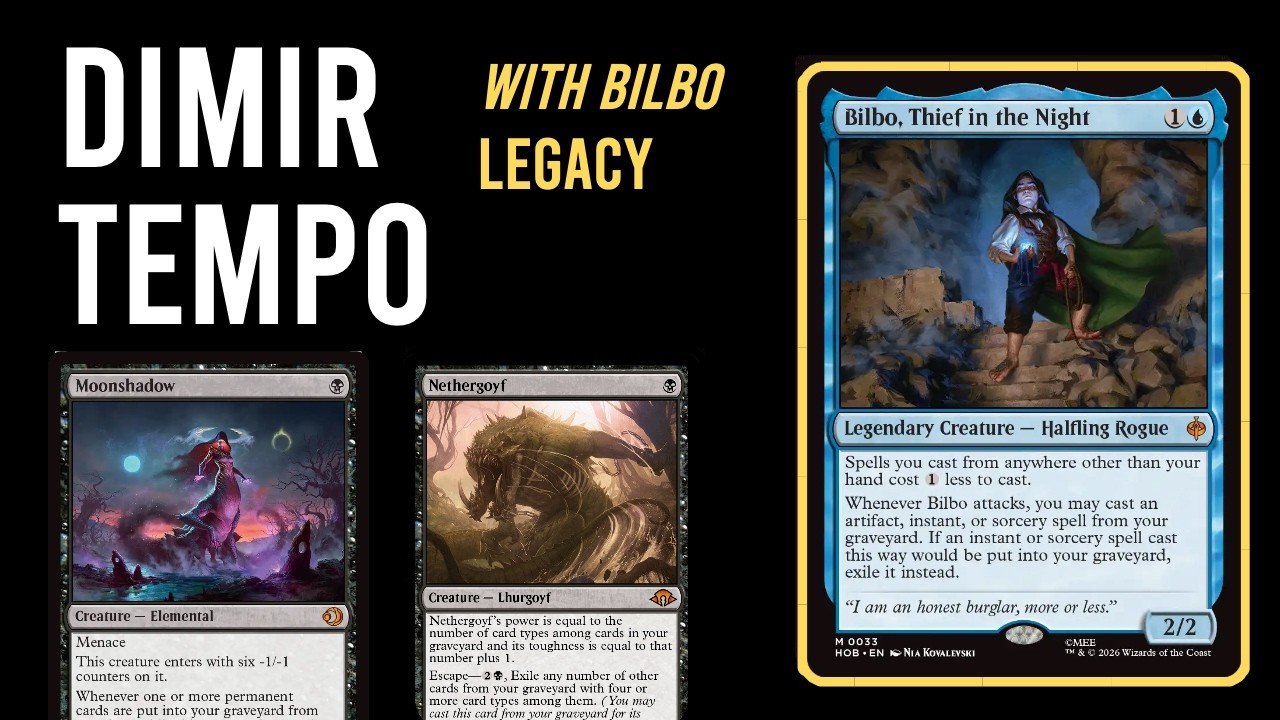 NEW CARD? Legacy Dimir Tempo with Bilbo 🔥 | MTGO League
