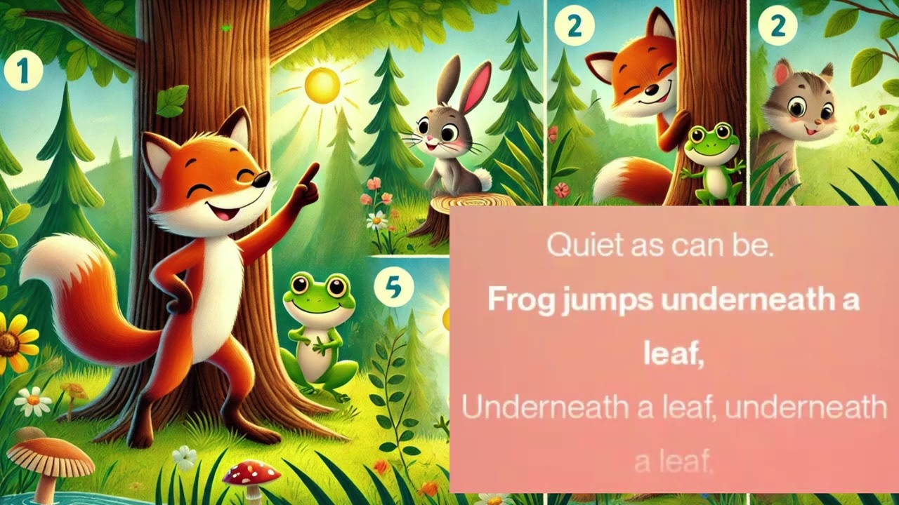 Fun Counting and Hiding Rhyme for Preschoolers | Animal Hide and Seek Song for Kids