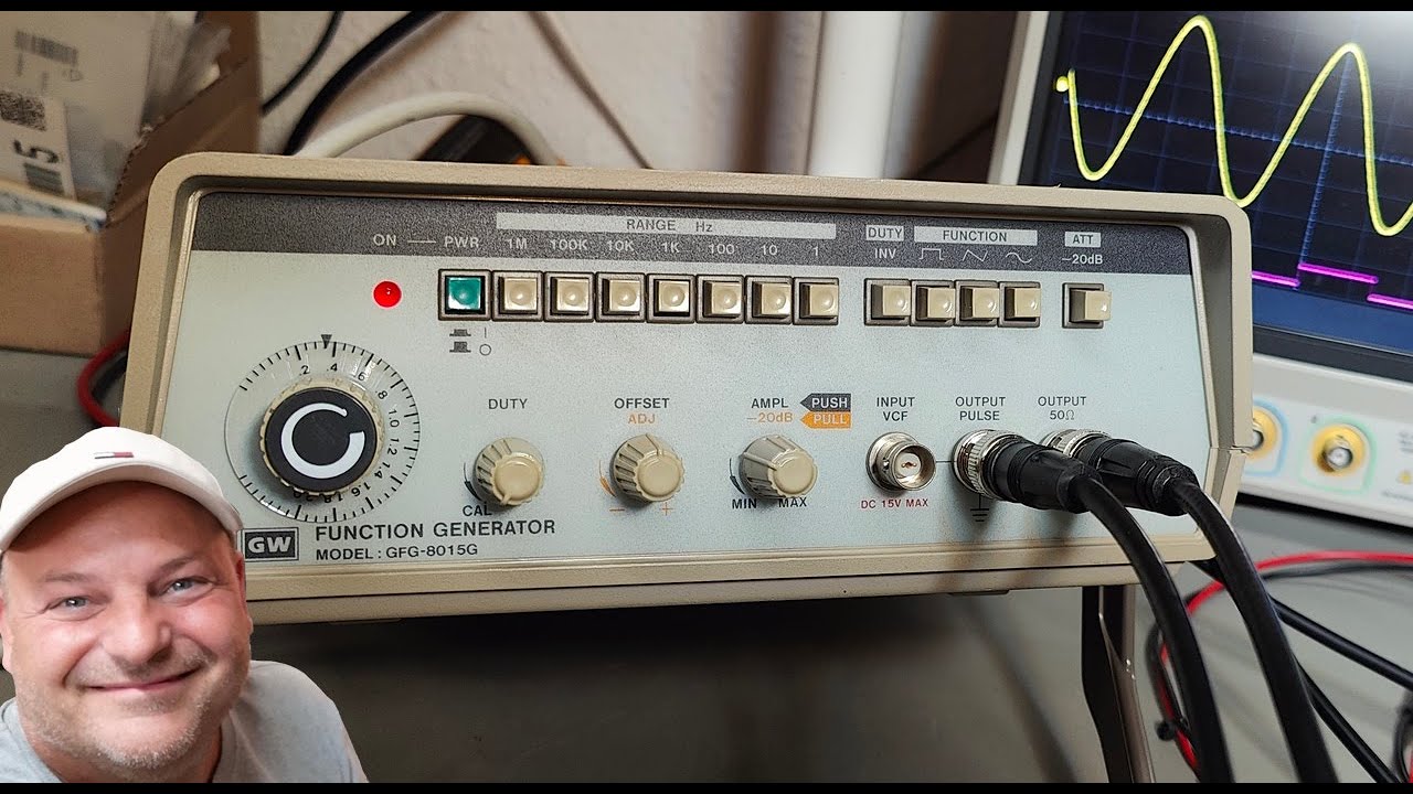 Тест-ремонт функционального генератора GW INSTEK GFG-8015G 2 МГц
