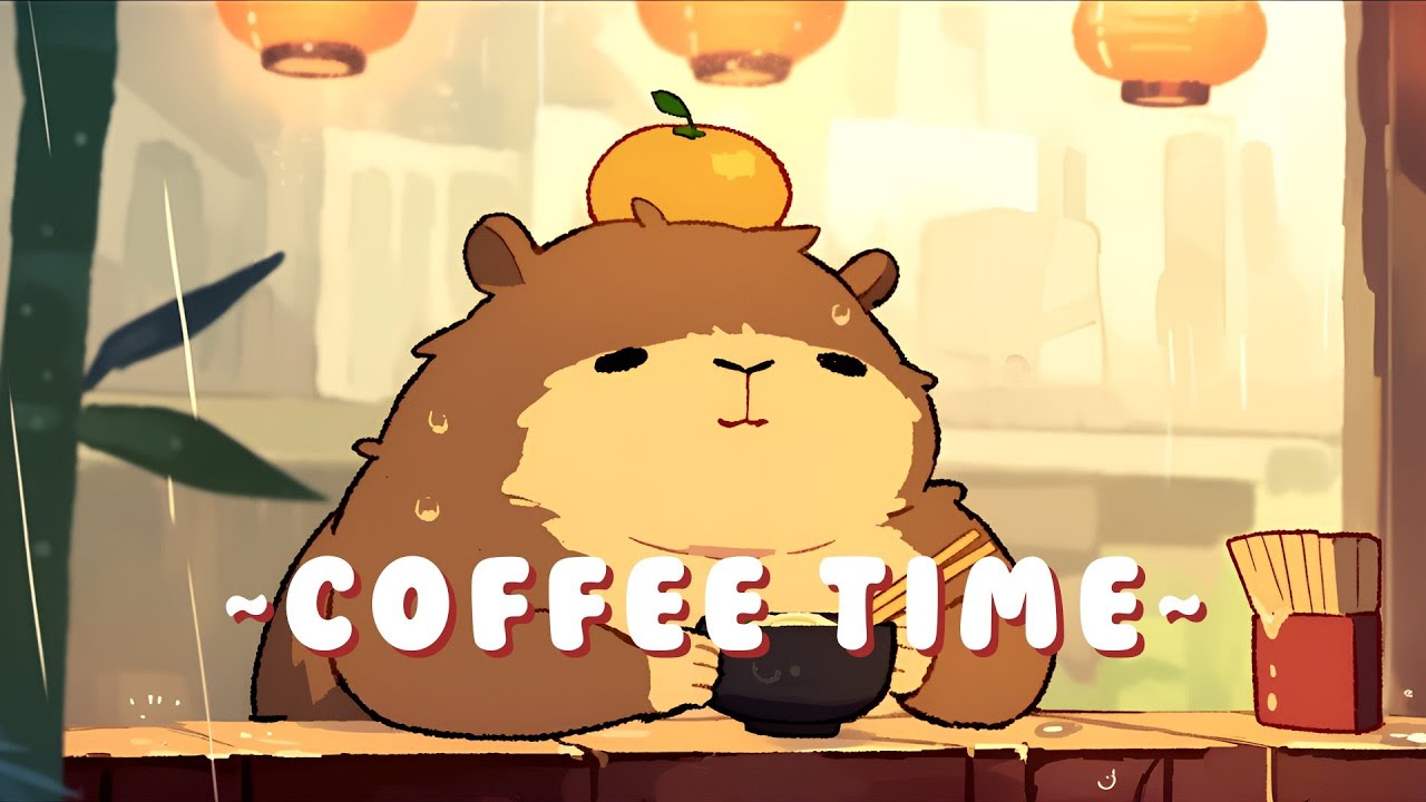 Capybara Beats & Lofi - Peaceful Beats for Studying & Relaxing ~ Gentle Feelings ~ 🌸 ☕