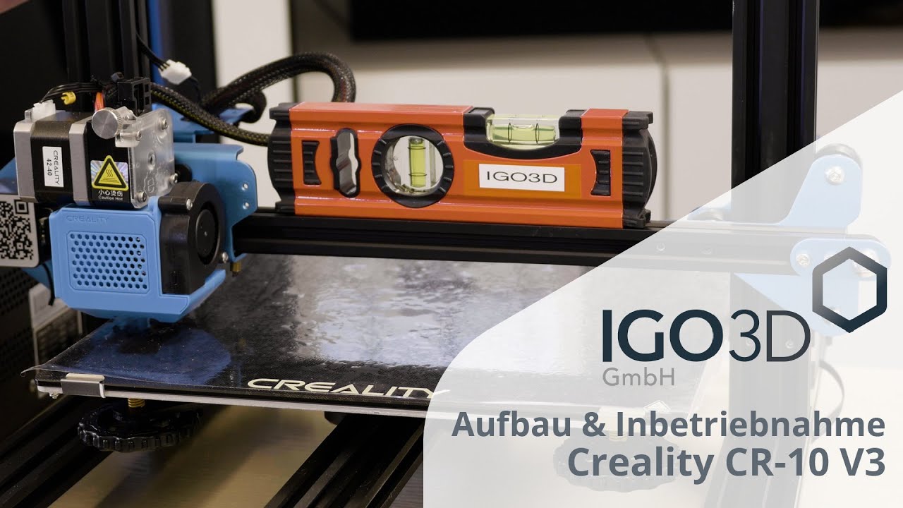 Aufbau & Inbetriebnahme: Creality CR-10 V3 3D-Drucker | 3D Guide [+SUBTITLES] | IGO3D